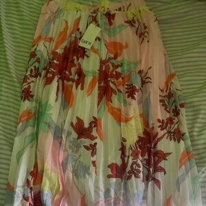 Bar III Floral Pleated Skirt - Multicolor